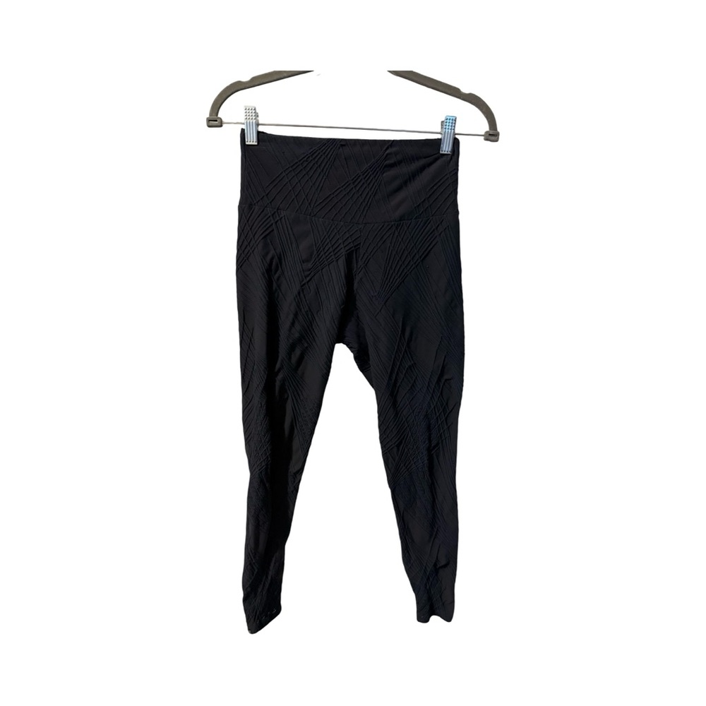 Onzie Blue Textured Athletic Workout Leggings Size Small/Medium